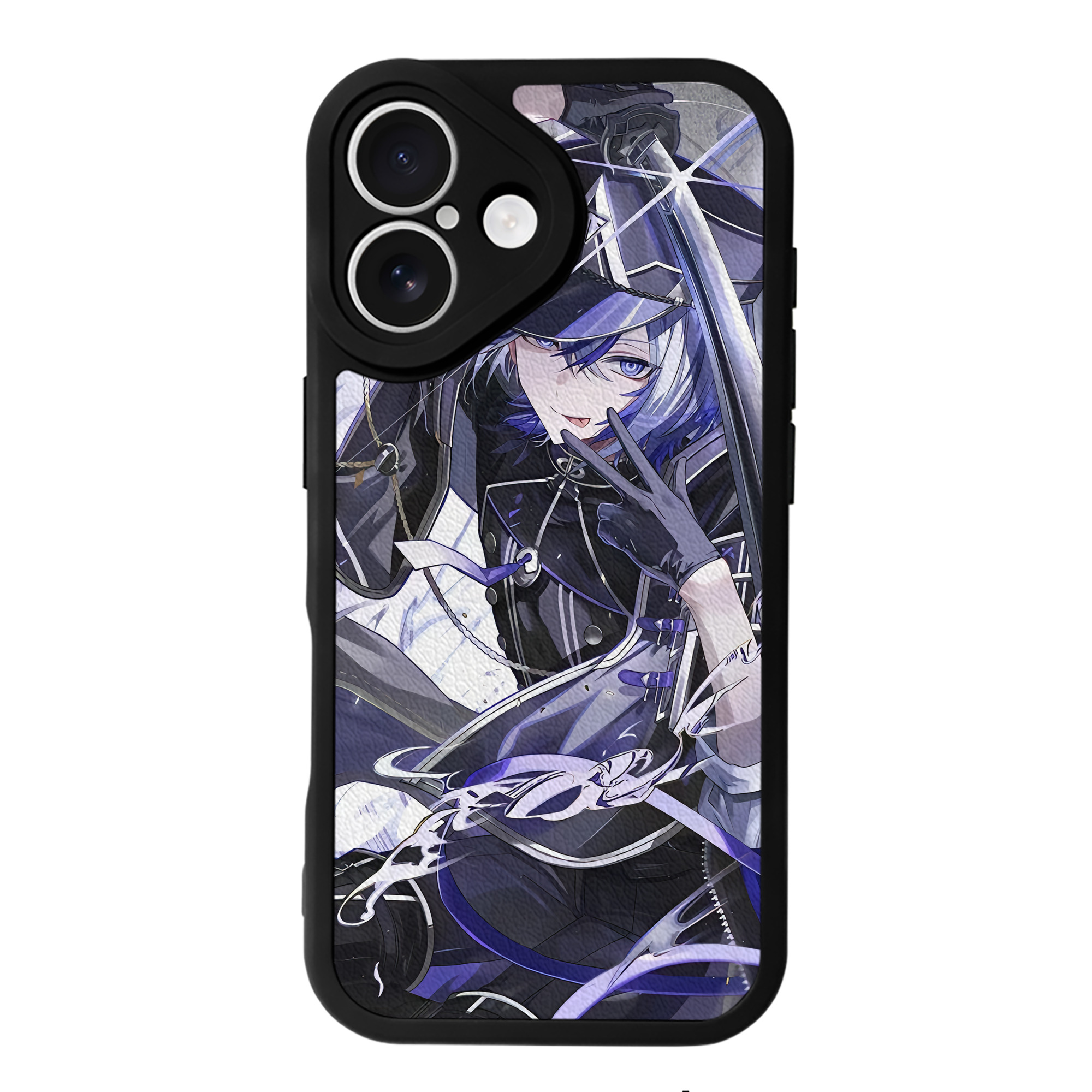 （画像用） 刀剣乱舞 Touken Ranbu 【iPhone 16シリーズ対応】シリコンスマホケース（レザー調） 材質：シリコン